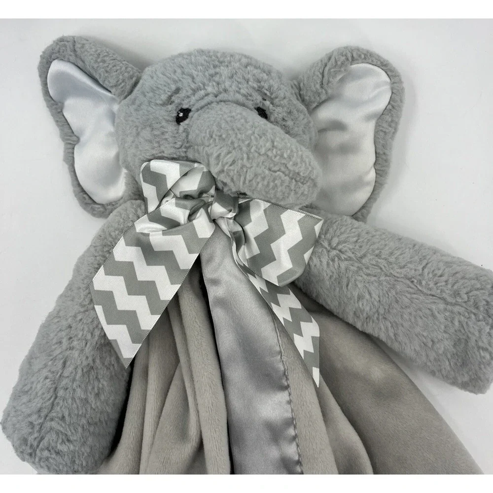 Bearington Baby Collection Lil Spout Elephant Baby Lovey Security Blanket Plush